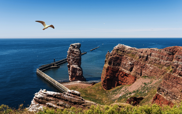 Lange Anna auf Helgoland an der Nordsee.