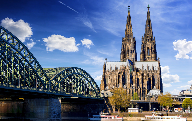 Hohenzollernbrücke und Kölner Dom